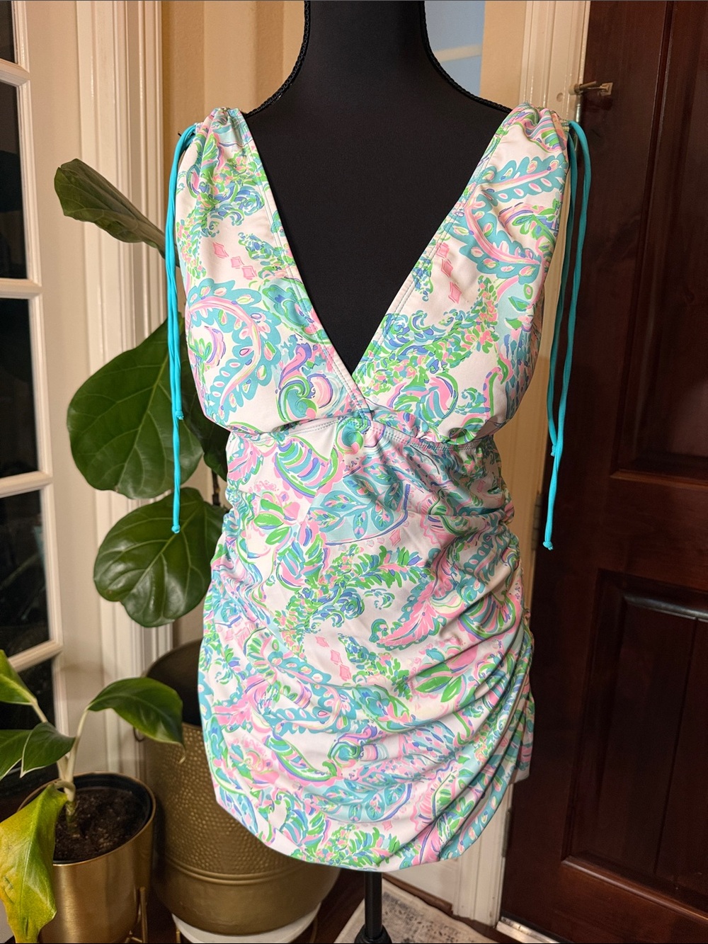 Modlily Pink Paisley Tankini, Lilly Inspired Size XL